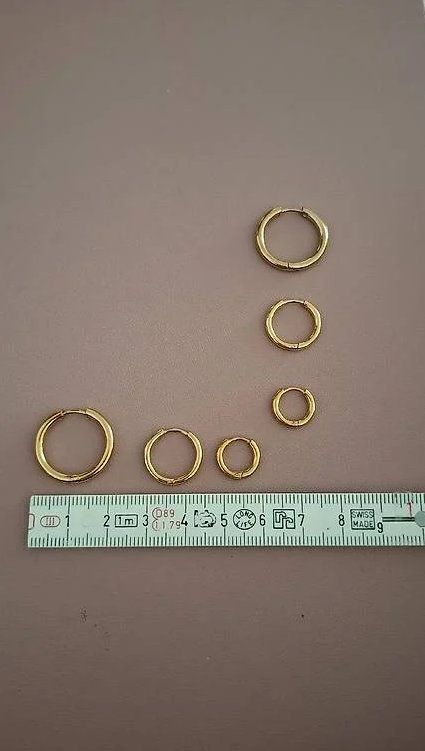 Ohrringe & -stecker: Icrush Edelstahl Creolen Set - gold – Gebraucht aus Rickenbach b. Wil von Kth_v8 1