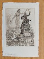 Exlibris Karl Blossfeld - Original Radierung Erotik signiert