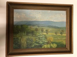 Landschaftsgemälde Signiert Datiert