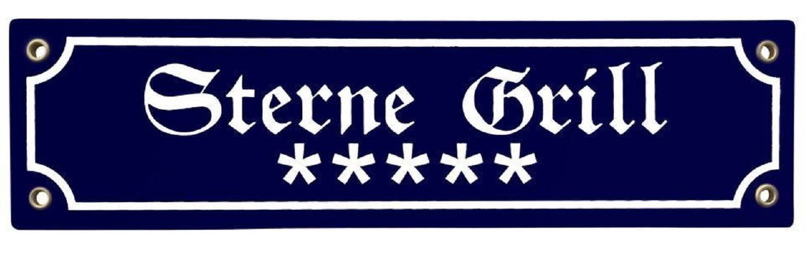 Insegne: Emaille-Schild-*****STERNE GRILL – Nuovo e nell'imballaggio originale da Rupperswil venduto da big-one-sale