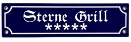 Emaille-Schild-*****STERNE GRILL