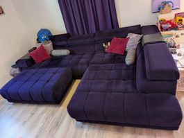 Ecksofa mit Hocker