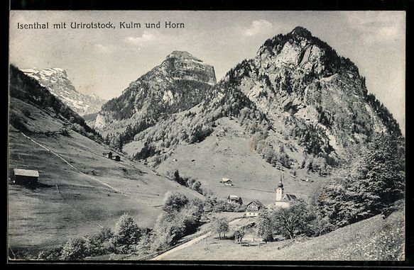 Ansichtskarten: Isenthal, Ort mit Urirotstock, Kulm und  – Gebraucht aus Berlin von bartko-reher