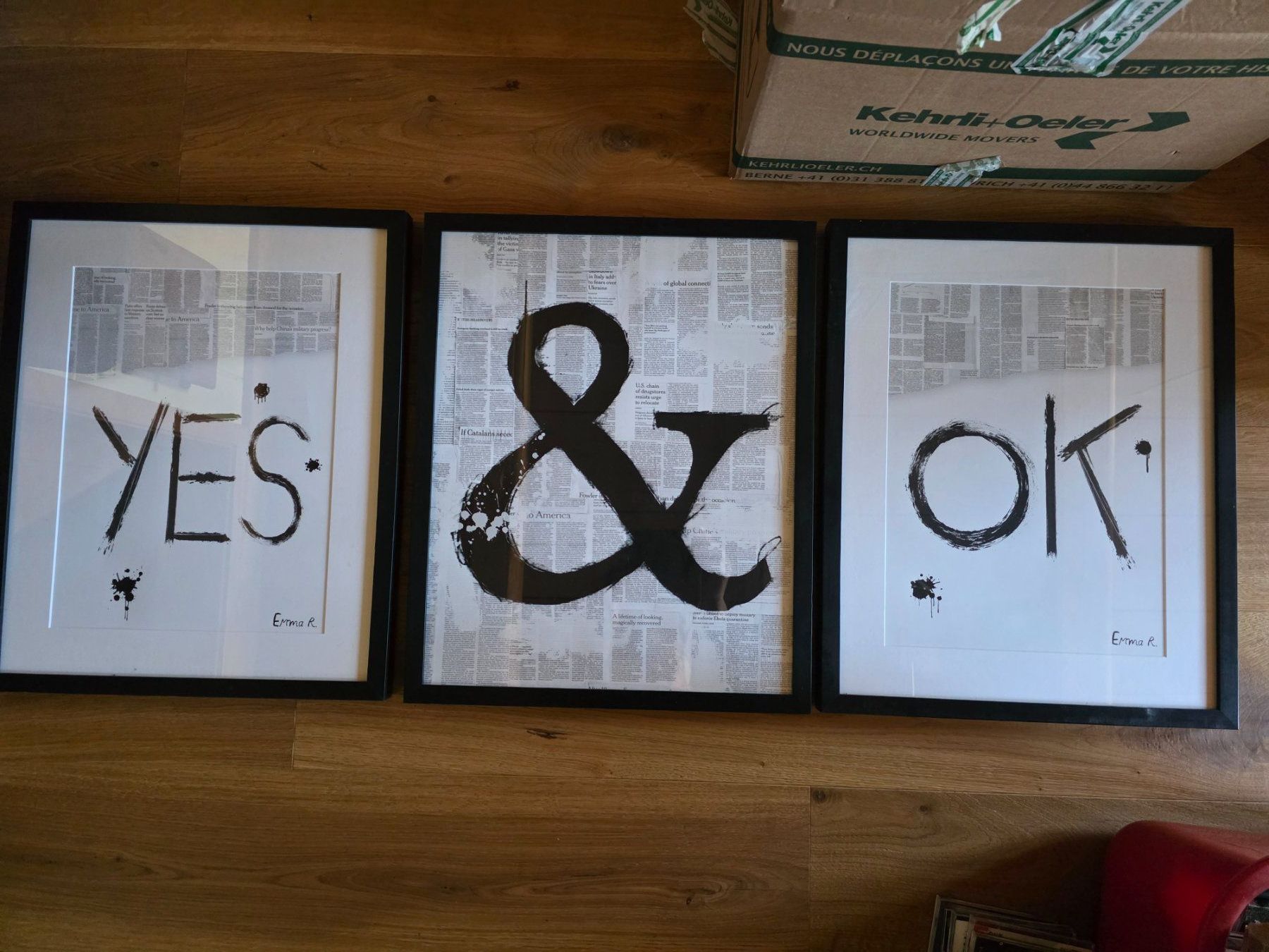 Foto & Immagini: Bild Trilogie "Yes & OK" Grafik – Usato da Walterswil BE venduto da Lonitti