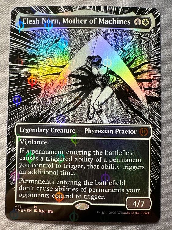 Elesh Norn, Mother of Machines COMPLEAT FOIL Variant 419 ONE (Nuovo ...