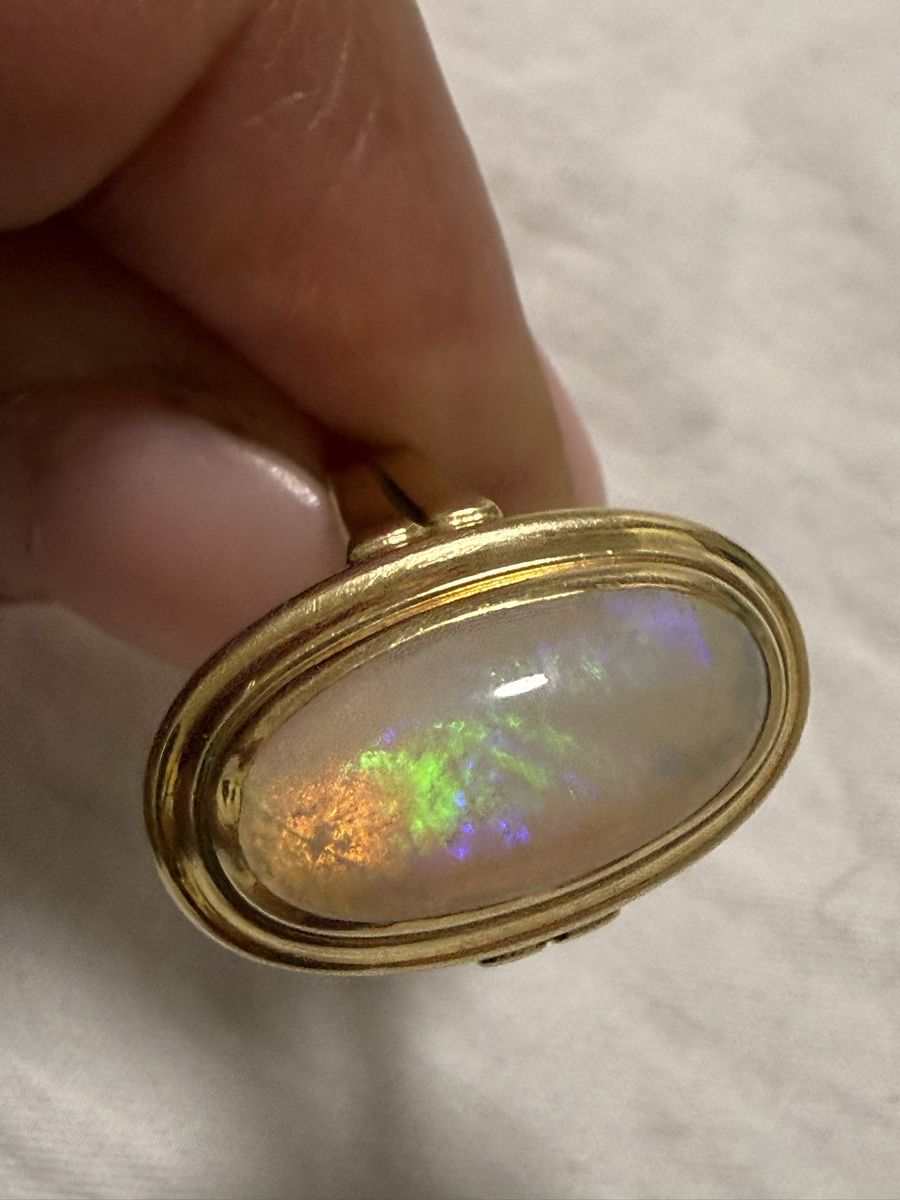 Bagues: Ring Gold 18k mit Opal – D'occasion à Oberhof par RealStone 7