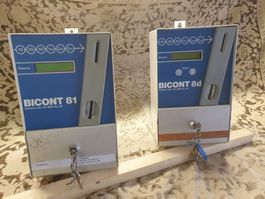 Zwei Stück Münzautomat "Elektron", Zahlungssystem Waschen