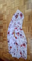 Grand foulard rose pâle à fleurs/Großer Schal hellrosa mit B