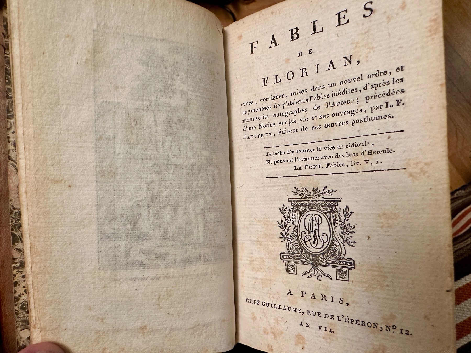 Libri: Fables de Florian. – Usato da Zürich venduto da allp 3
