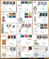 1965-75 Liechtenstein 15 R- FDC ( Einschreiben ) Kompl.Sätze