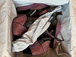 Prada Schuhe Crystal High Heels Grösse 37.5 NP 2000 CHF