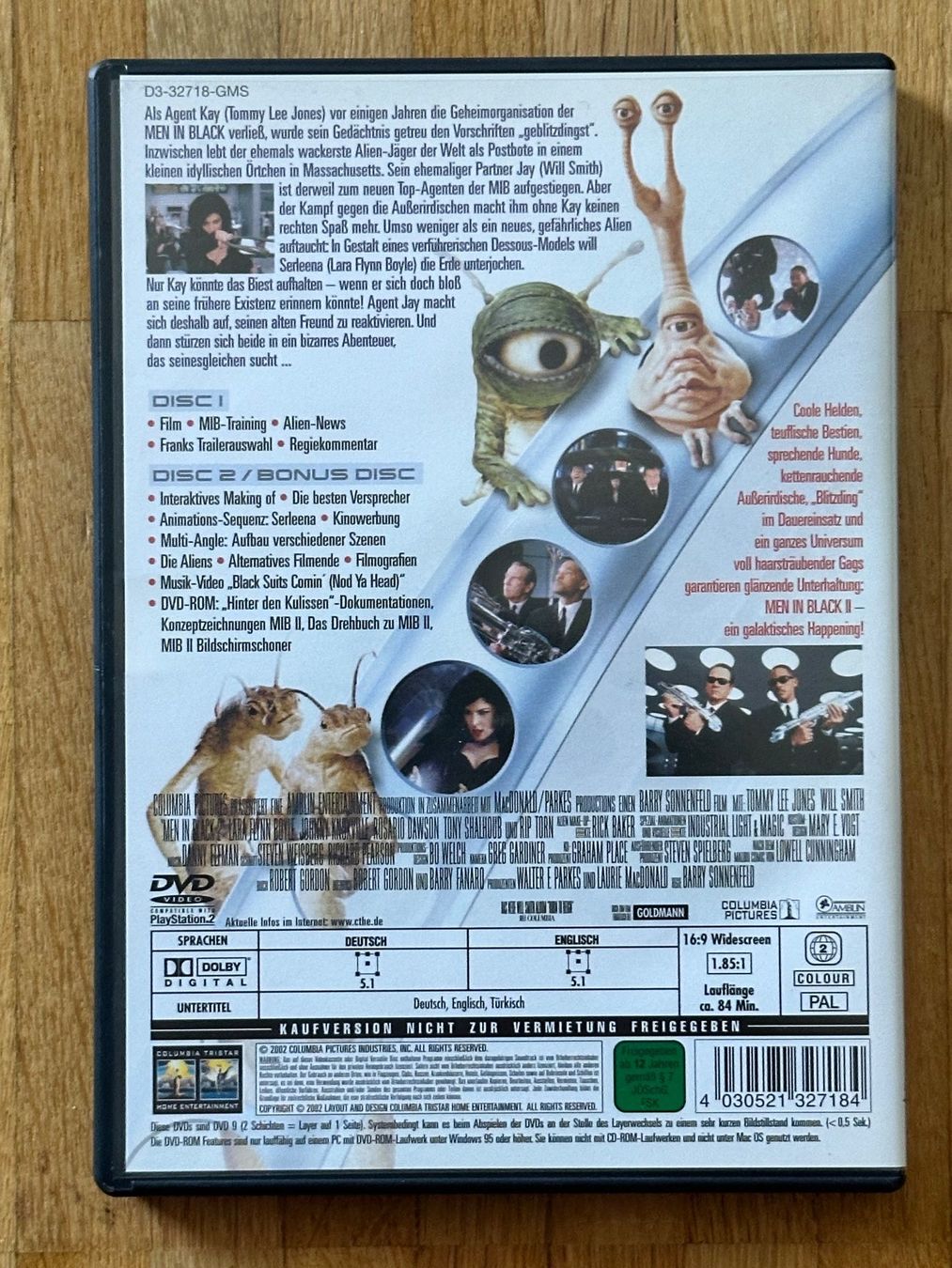 Tutti i DVDs: Men in Black II - 2 DVDs – Usato da Bülach venduto da Jubet 1