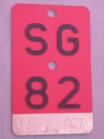 Velonummer SG 82