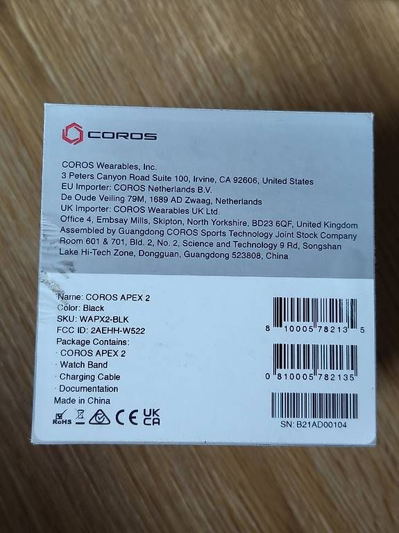 Smartwatch: Coros Apex 2 – Usato da Au SG venduto da Faebukuki 1