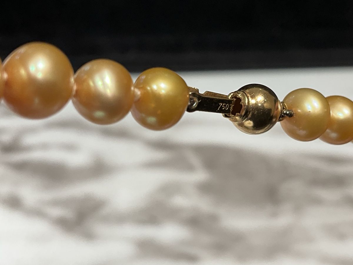 Catenine: Perlenkette Goldfarbend mit 18k Verschluss – Usato da Schaffhausen venduto da glamour-shop 3
