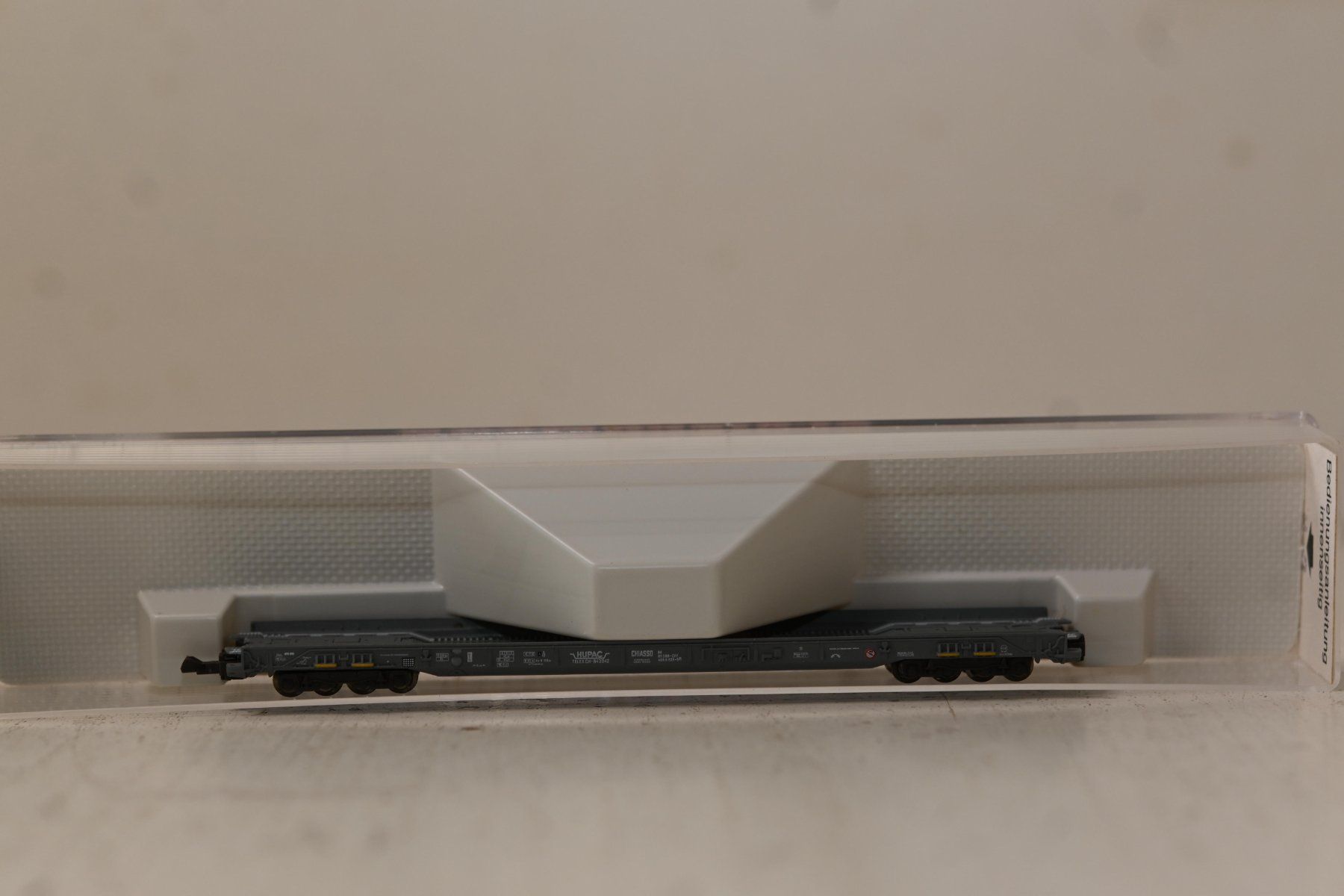 Fleischmann Modellini di ferrovie: Fleischmann Hupac Wagen Spur N mit OVP – Usato da Laupen ZH venduto da Zmoewe