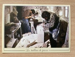 Alte Postkarte - Le tailleur de pierre, der Steinmetz Berufe