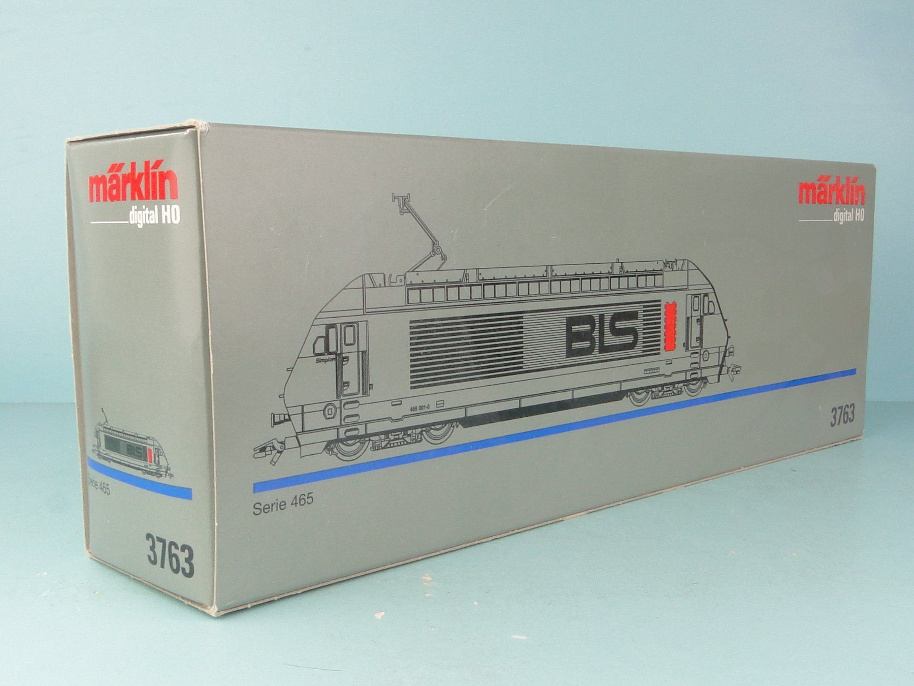 Märklin Modellini di ferrovie: Märklin leerer Karton 3763 S 465 BLS – Usato da Bülach venduto da cann11