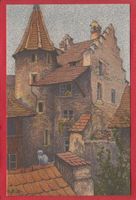 LUZERN HOFINNERES AN DER RÖSSLIGASSE, LITHO ERNST SCHLATTER