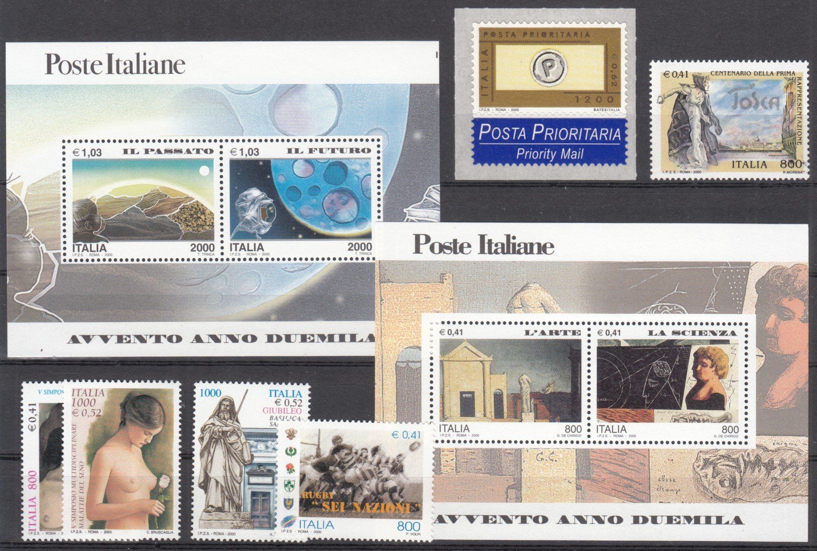 Tutti i francobolli: Italien 2000 postfrisch – Usato da Bürglen TG venduto da StampGraf 1