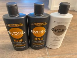 2x Syoss Shampoo Repair + 1x Syoss Conditioner Salonplex NEU