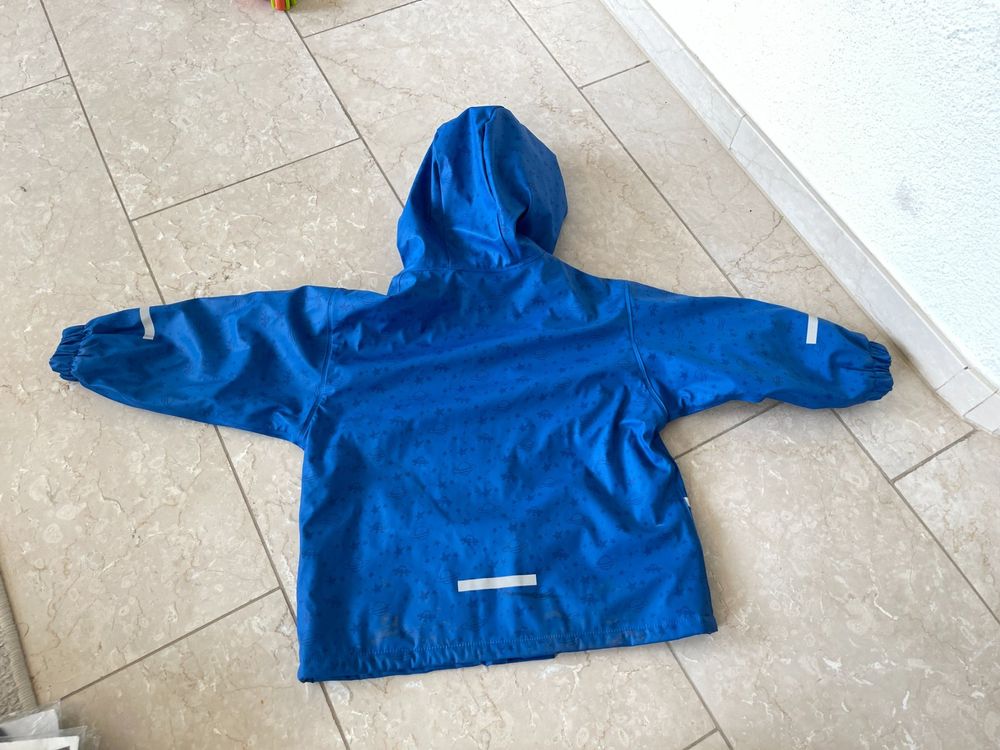 Matschjacke Regenjacke gefüttert in 98/104 (Gebraucht) in