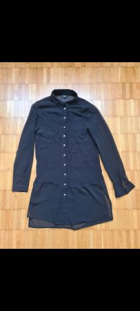 Schwarze Tunika Bluse - perfekt für den Sommer! Gr. 34