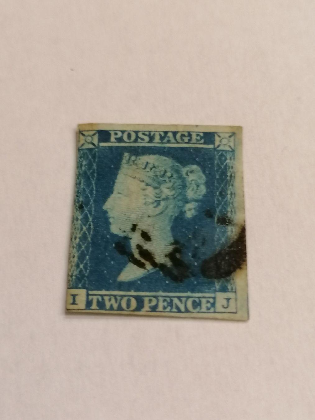 Tous les timbres: Two Pence blue 1841, Platte 4  – D'occasion à Happerswil par tschergi