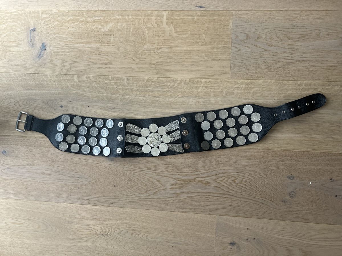 Cinture: Vintage Leder Münz Gürtel – Usato da Birmenstorf AG venduto da matchless000