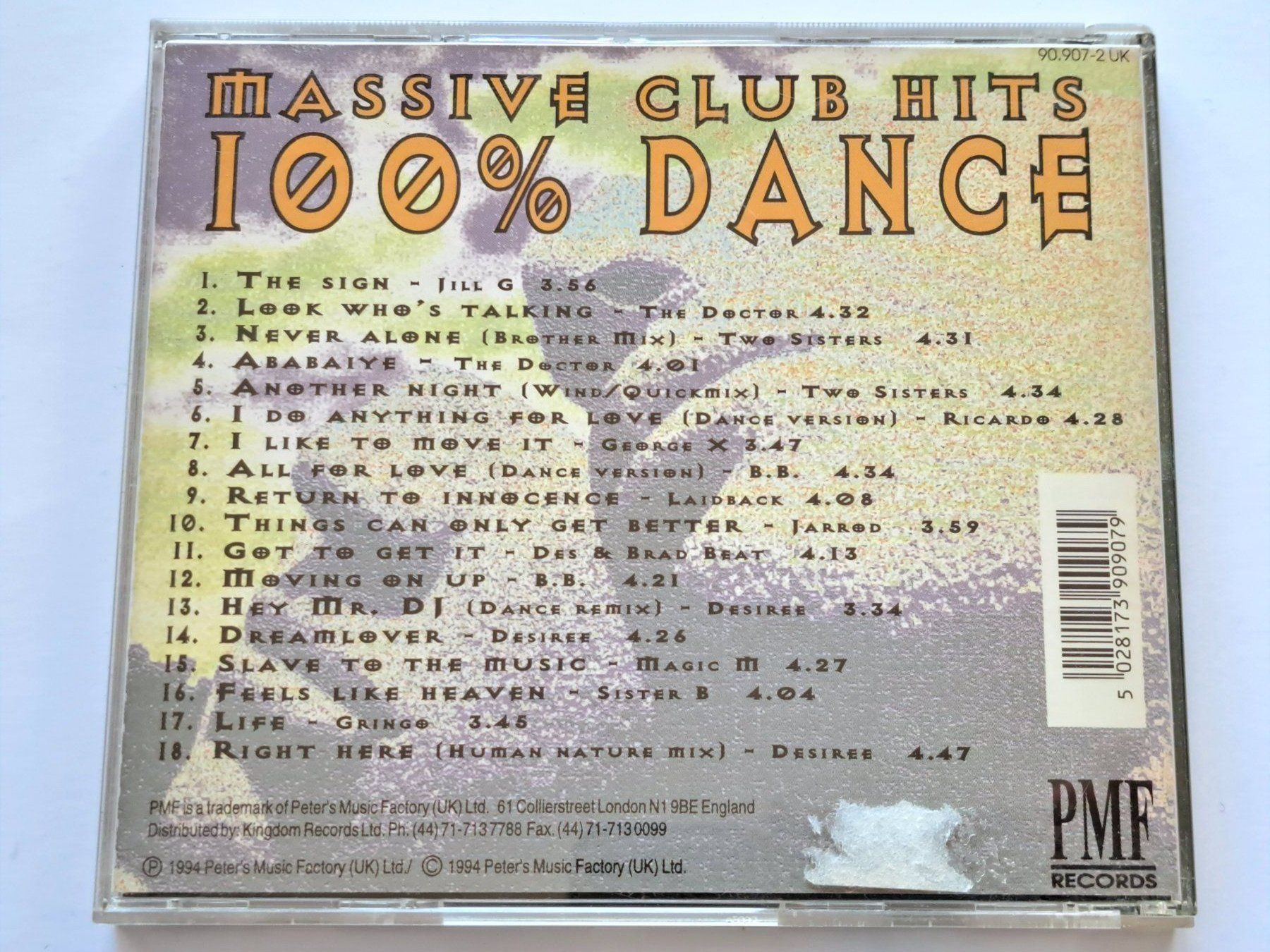 CD: Cd Massive Clubs Hits 100% Dance  – Usato da Pully venduto da bro_n52j 1