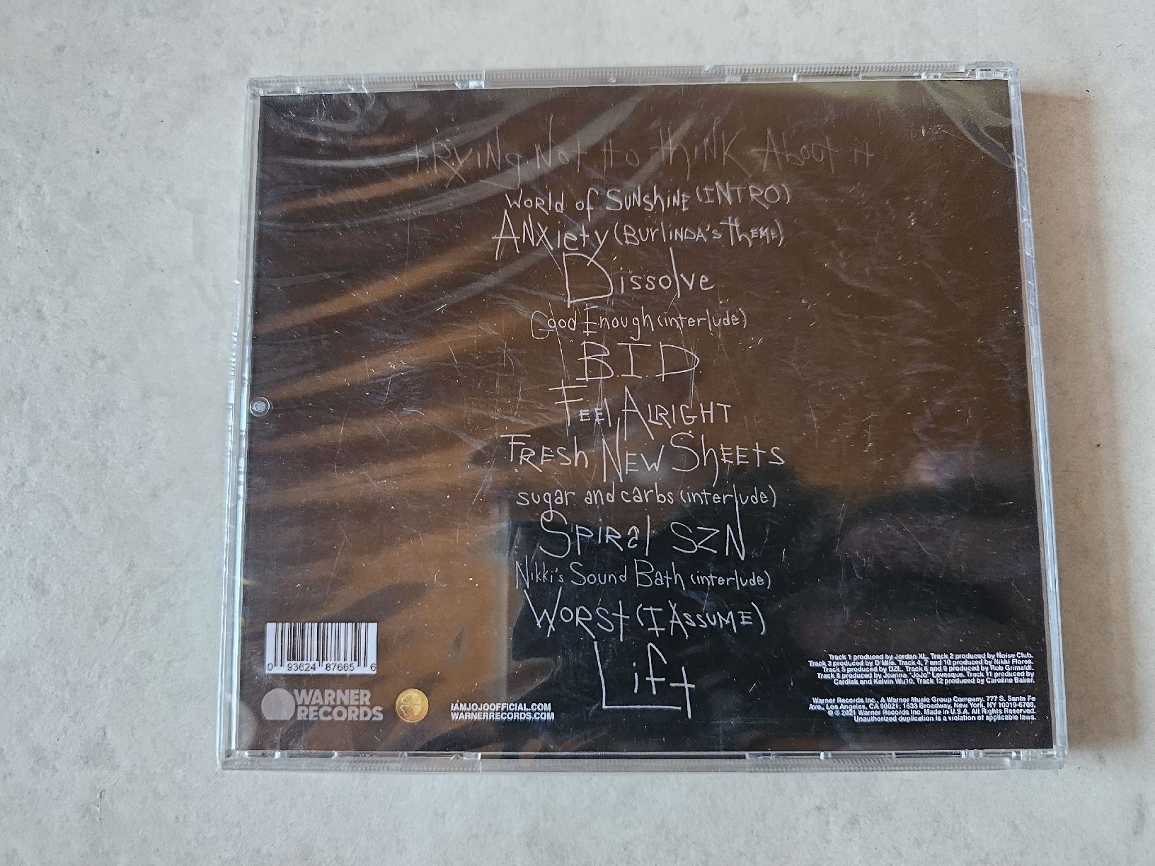 CD: JoJo  -  Trying Not To Think About It / Fabrikneu – Nuovo e nell'imballaggio originale da Schneisingen venduto da backstore24 1