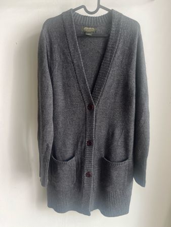 Eddie Bauer – Lange Strickjacke Merino – Grösse L