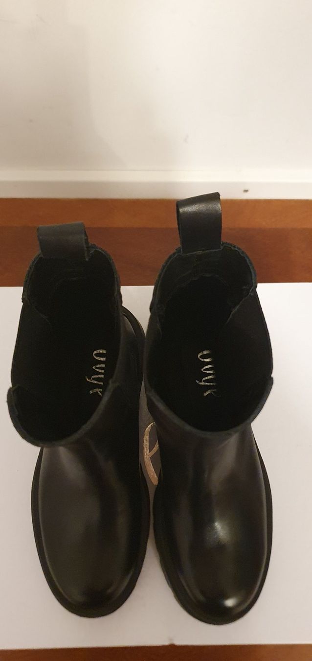 Damenschuhe: Boots Stiefelette NEU schwarz Echtleder Grösse 36 – Neu und originalverpackt aus Stansstad von InStyle8 6