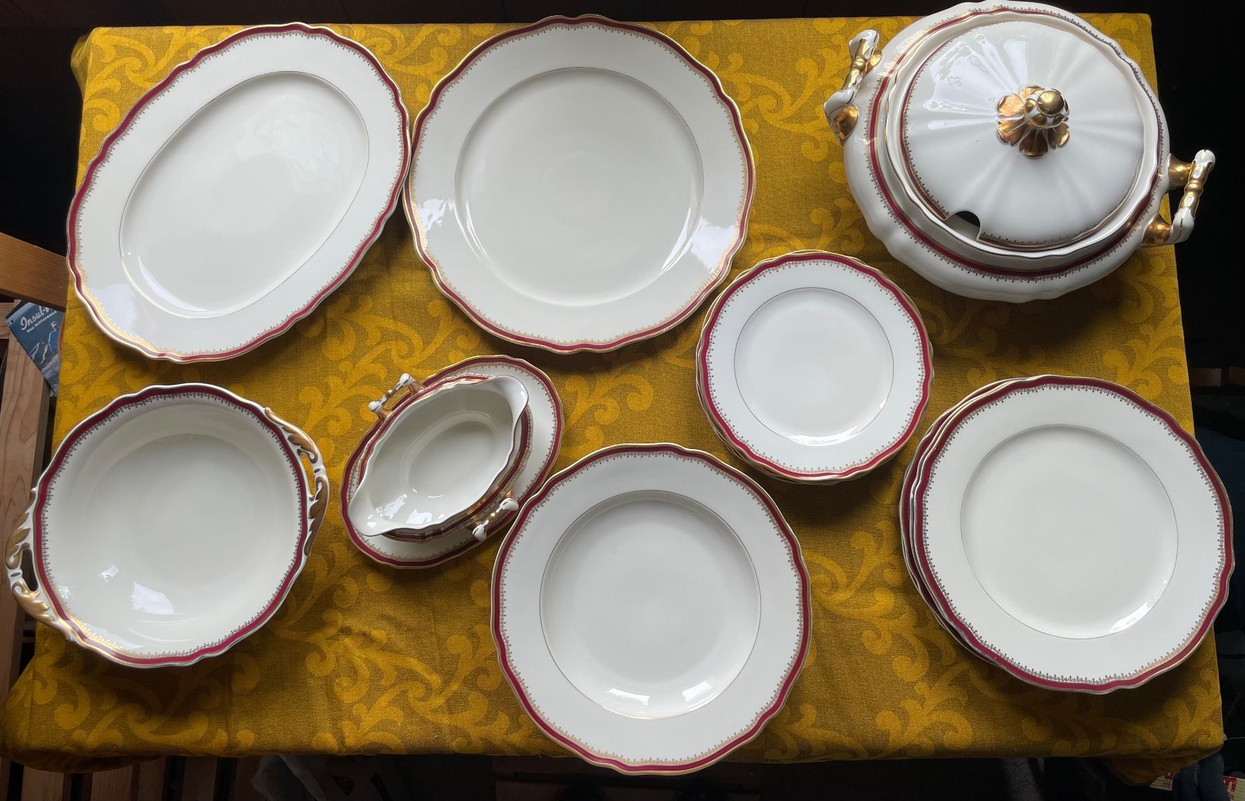 Set di piatti: Vintage Geschirr-Set, Winter-Design, – Usato da Bremgarten AG venduto da Schussi 1