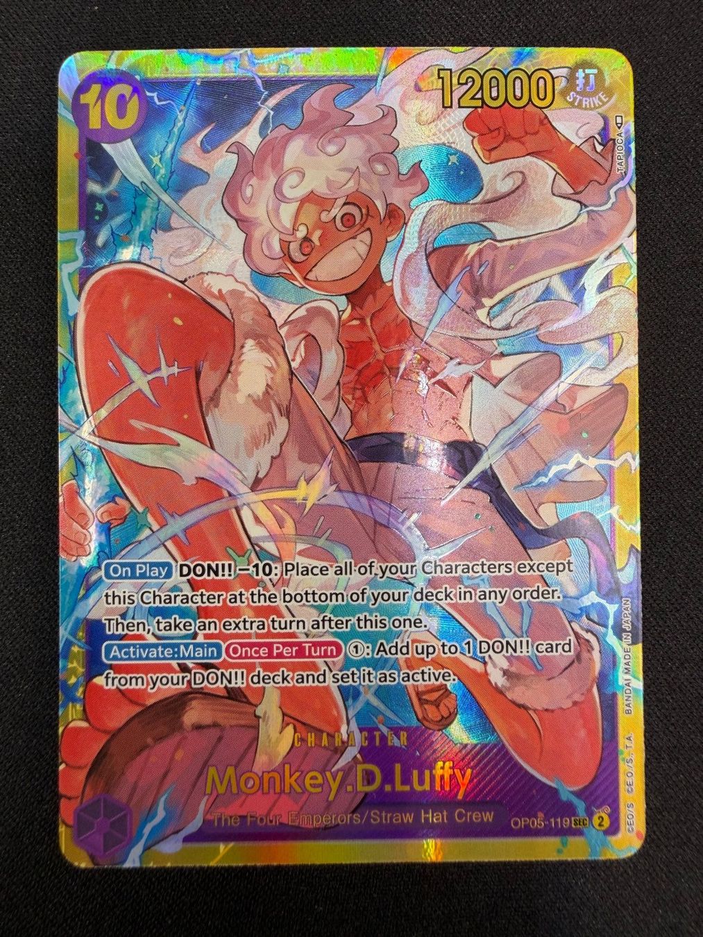 Bandai Sammelbilder & Trading cards: Monkey.D.Luffy OP05-119 SEC NM – Neu (gemäss Beschreibung) aus Rolle von KPTreasures