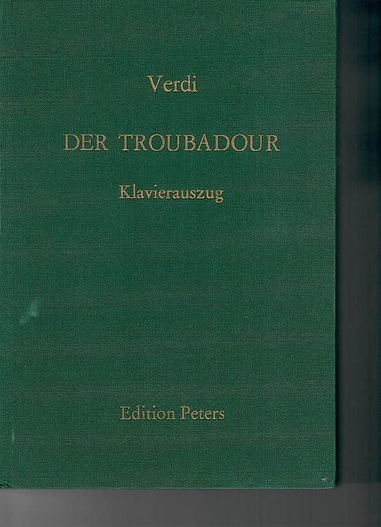 Libri: Partition Verdi Le TROUBADOUR – Nuovo e nell'imballaggio originale da La Tour-de-Peilz venduto da SuperSol