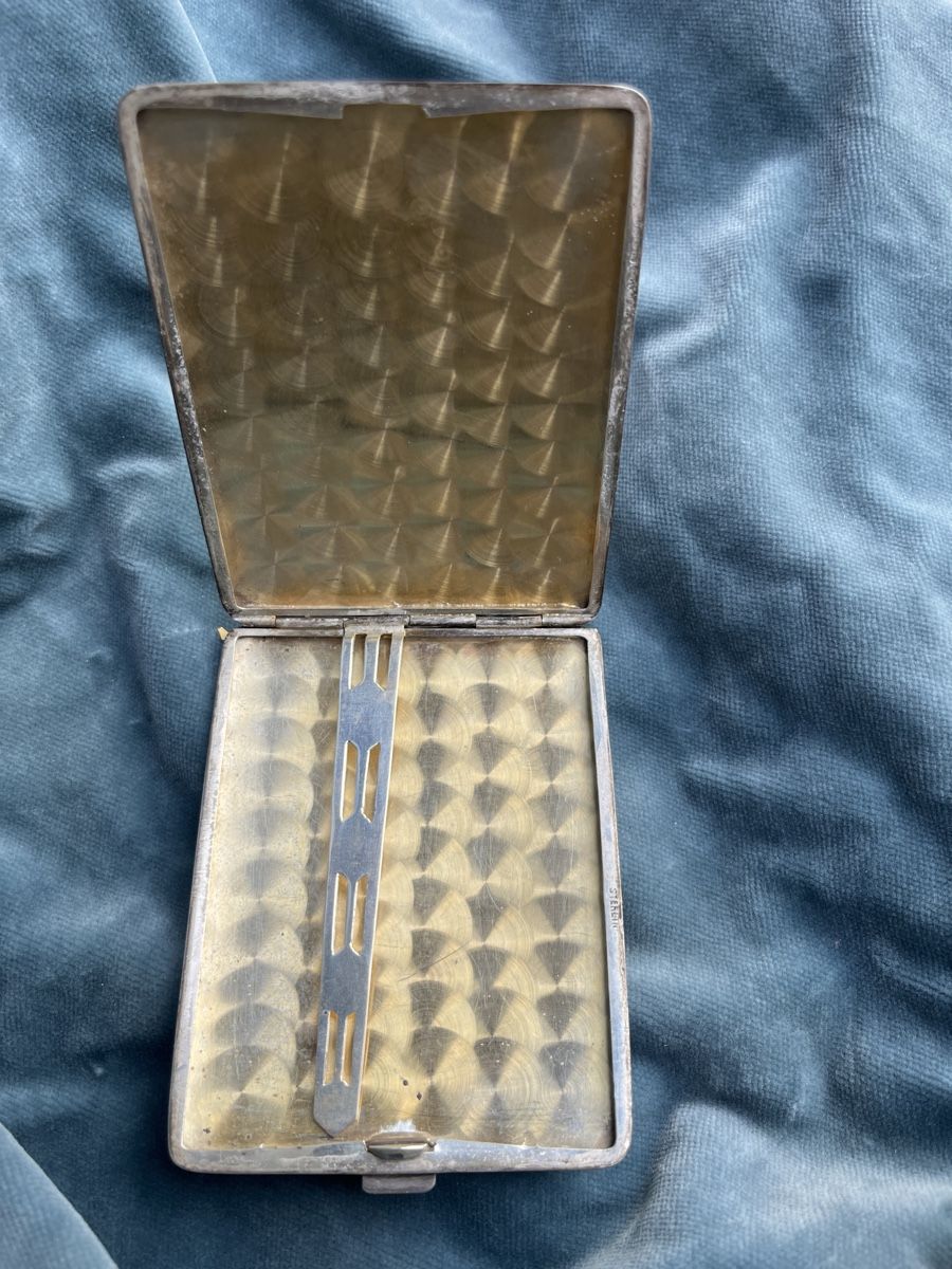 Sonstige Tabakwaren: Sterling Silber Zigarettenetui, Vintage, Monogramm AM – Gebraucht aus Brienz BE von hey_z9vg 2