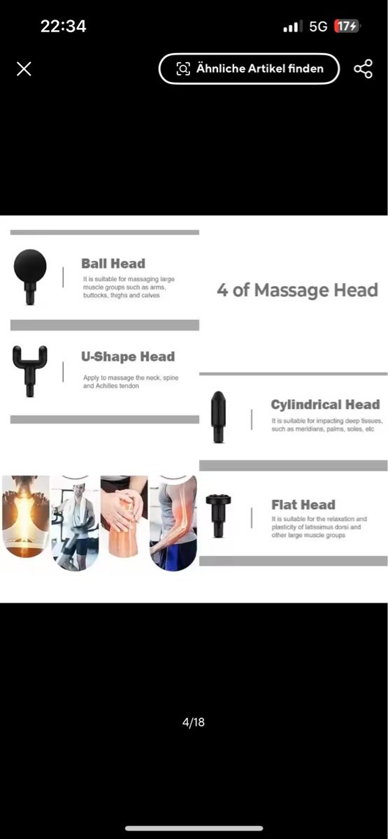 Massagegeräte: Massagepistole – Neu und originalverpackt aus Dornach von R0VE 3