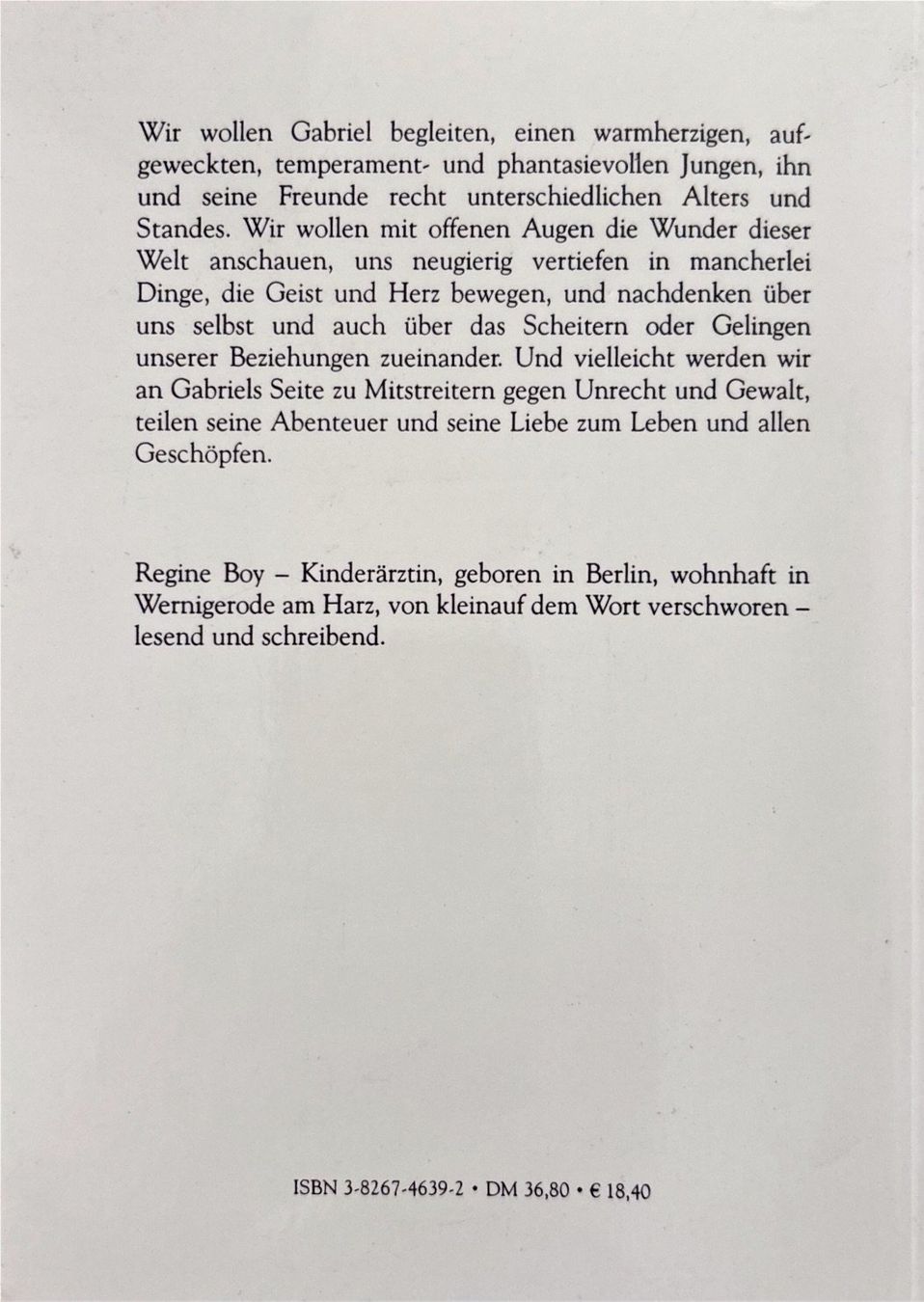 Bücher: Boy Regine, Gabriel - Eine Geschichte – Neu (gemäss Beschreibung) aus Sarnen von Livres 1