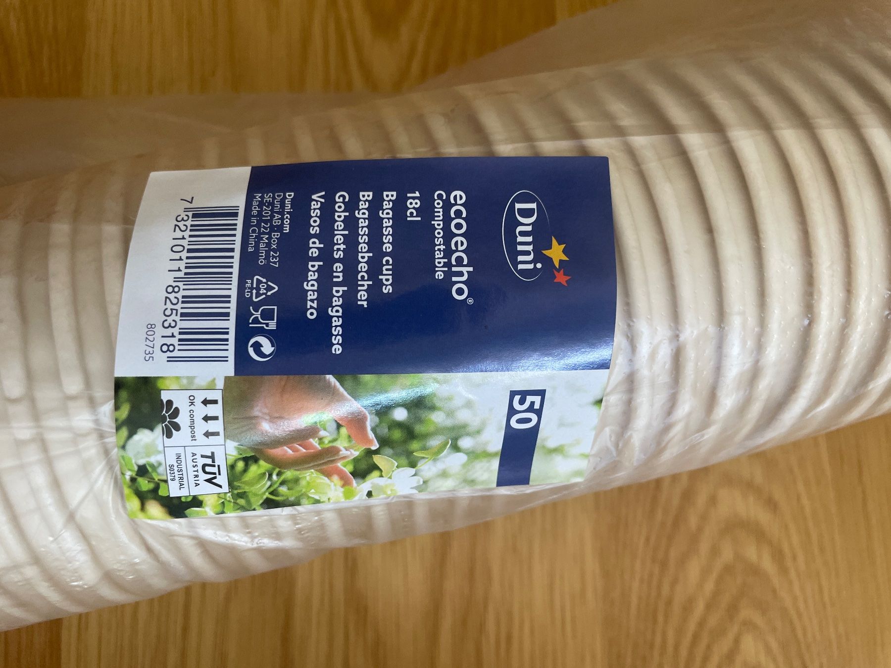 Contenitori & Simili: 200 Stk Kompostierbare Einwegbecher & Deckel aus Bagasse – Nuovo e nell'imballaggio originale da Murten venduto da kel_6w8s 2