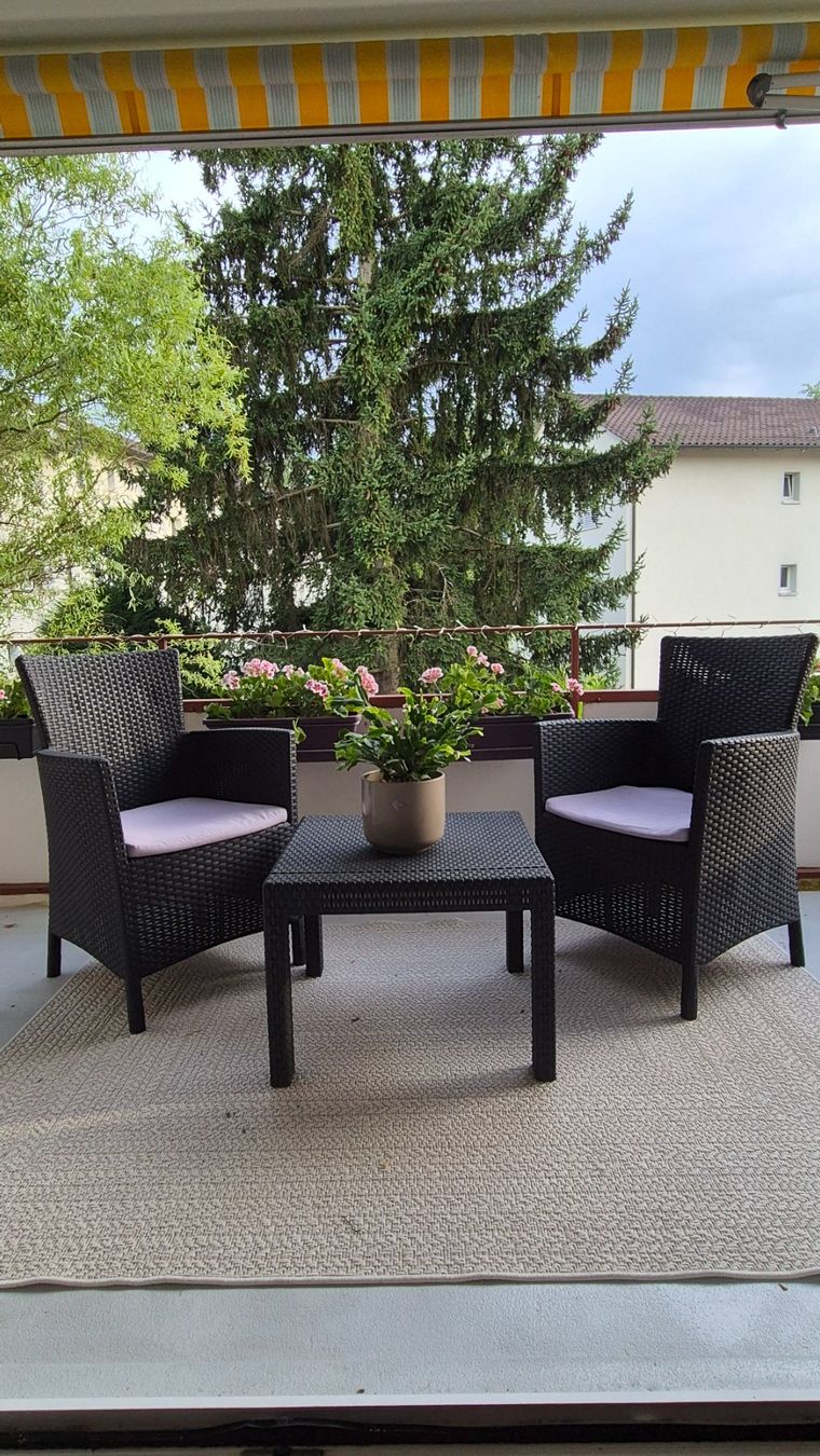 Conforama Sessel: Garten/Blakon set - Rattan – Gebraucht aus Zürich von Paulinaa1