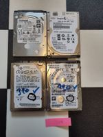 4x 320GB 2.5" SATA HDD – SMART geprüft – Seagate/HGST/Hitach