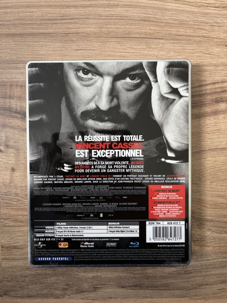 Tutti i DVDs: Mesrine l’intégrale - Cassel – Usato da Riaz venduto da Palu22 1