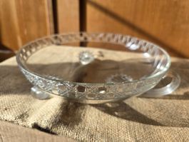 1 grosse Kristall Glas Schale - 24 x 7 cm Dessert Schüssel