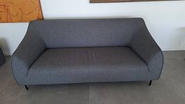 Canapé gris marque Freistil (Rolf Benz)