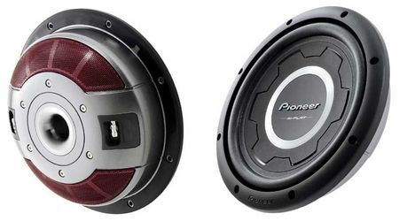 Subwoofer Pioneer TS-SW3001S4 - Flat - 1500W - 4 ohms