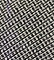 Web-Stoff feiner Hahnentritt, schwarz/weiss leicht elastisch