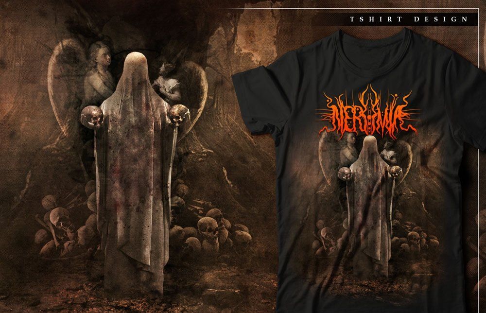 T-shirt: Metal T shirt Nerumia – Nuovo e nell'imballaggio originale da Mont-sur-Lausanne venduto da Scualscual