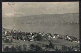 AK Oberrieden, Ortsansicht mit Kirche