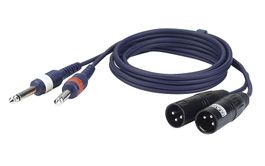 DAP FL44 - 2x mono Jack  zu 2x XLR/M 3 p. 1,5 m